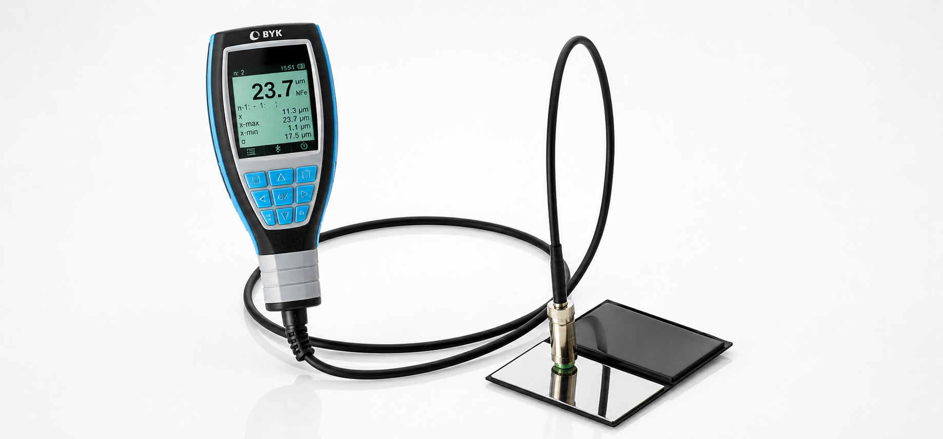 Dry Film Thickness Gauge non destructive byko-test Fe/NFe