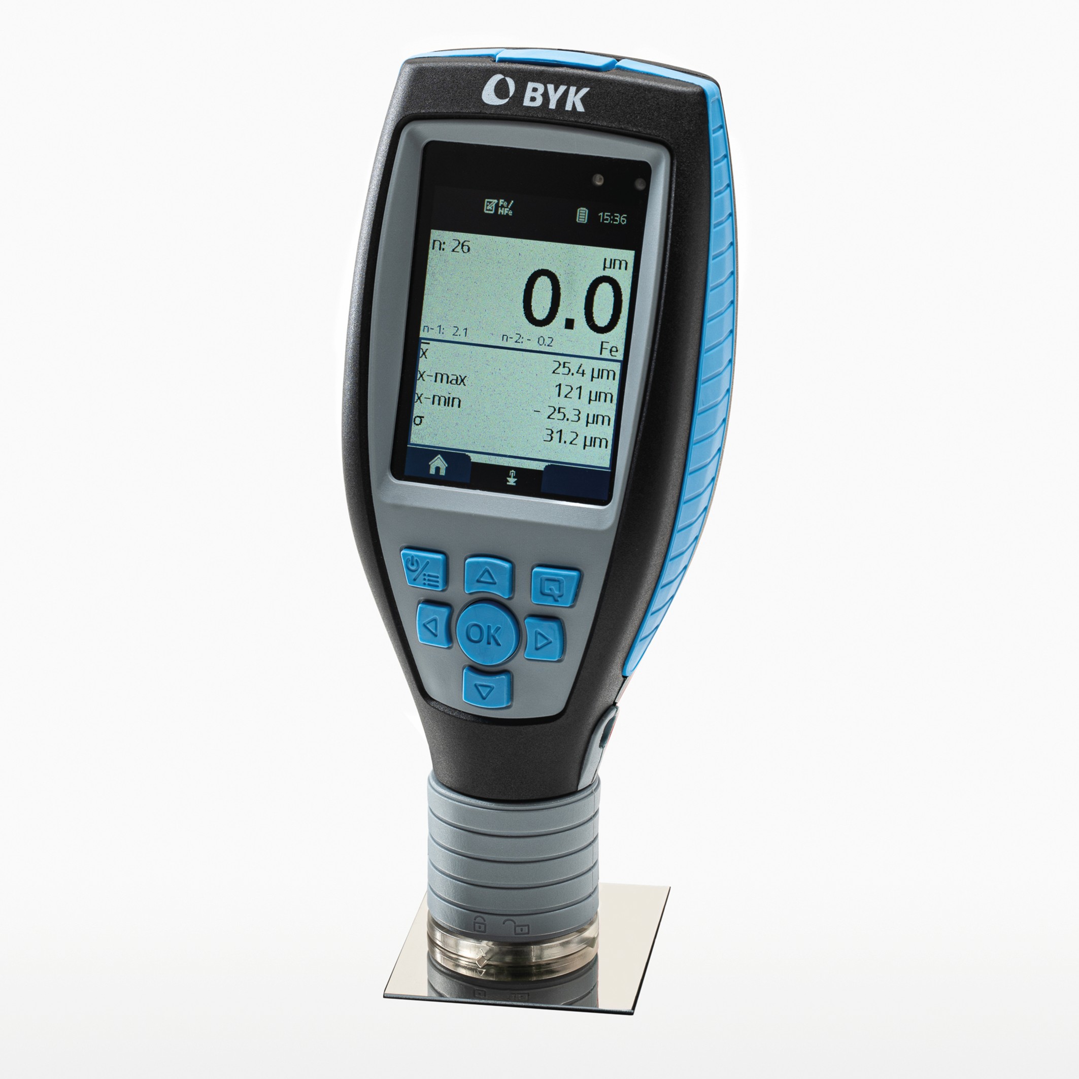 BYK dry film thickness gauge — front view