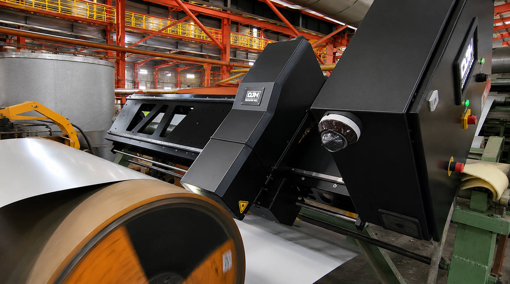 DFM-Alpha/Ultra — unit installed on a coil coating production line