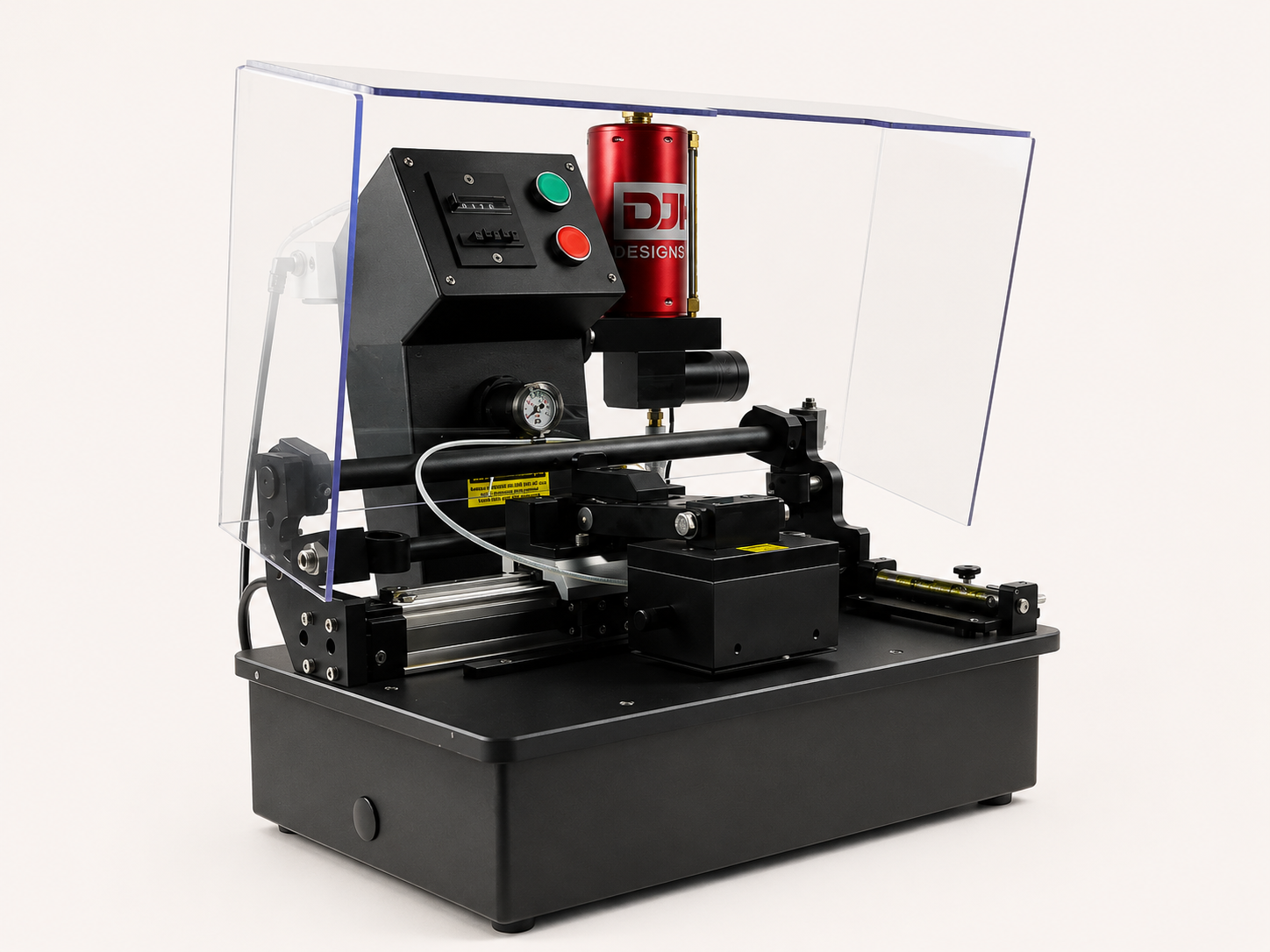 Machine de Test de Frottement MEK — vue de côté du testeur pneumatique à double frottement