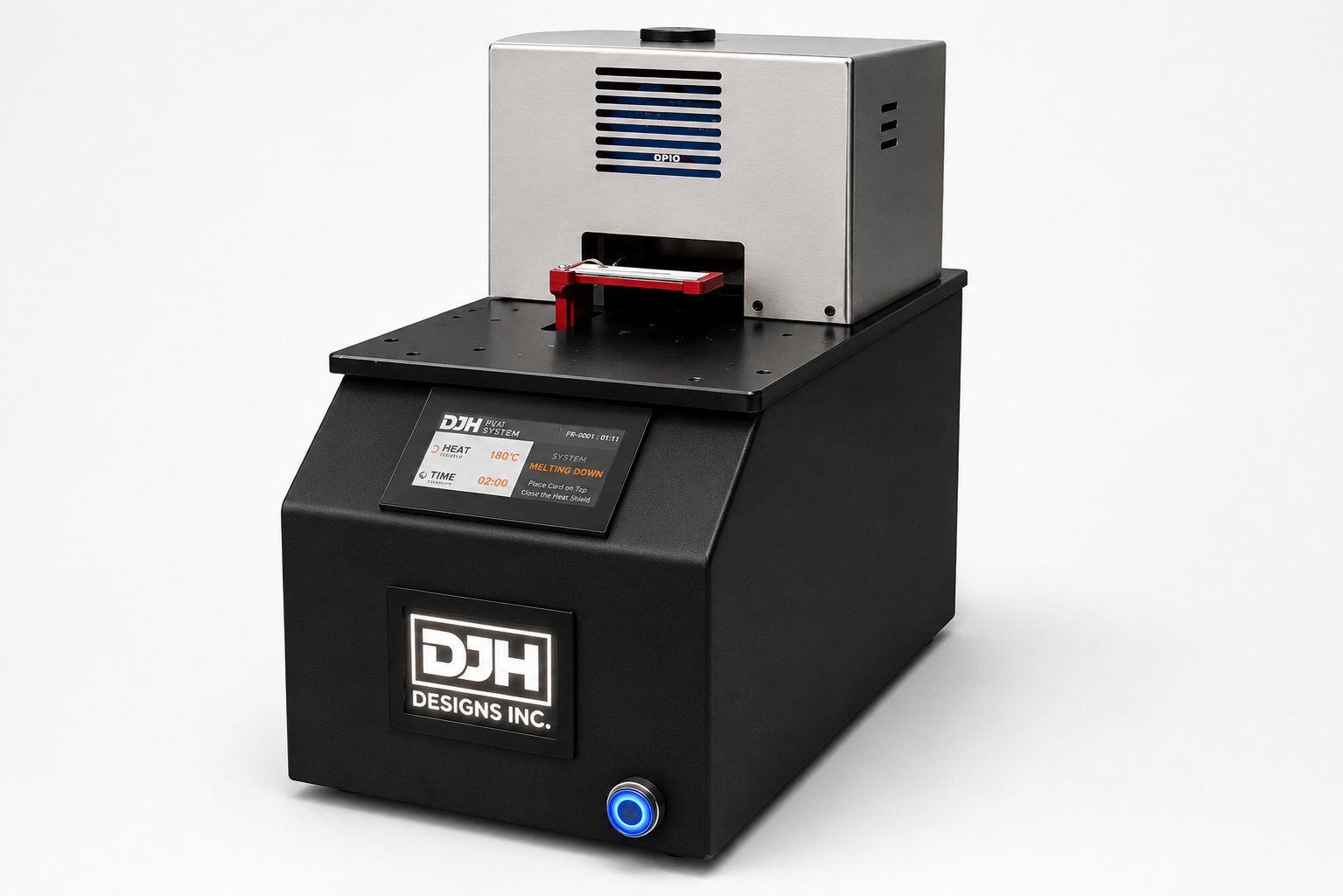 Paint Volume Solids Instrument (PVS™) — detail view of laser sensor and sample chamber