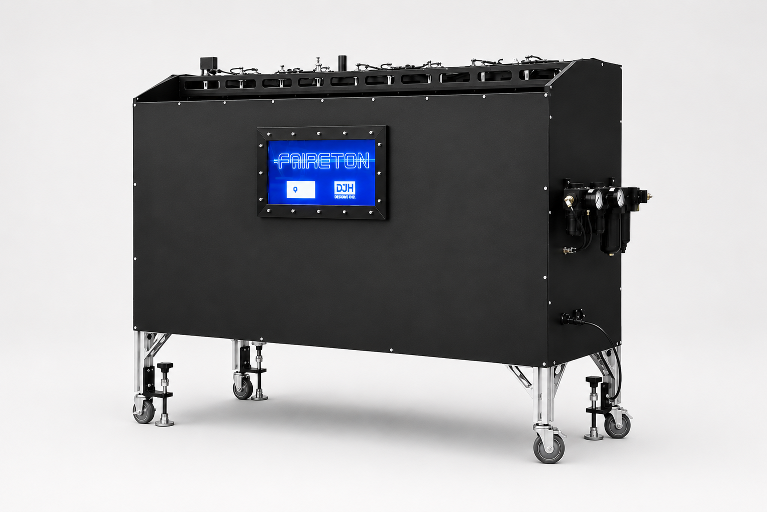 Phaeton offline film thickness profile measurement system — detail view of the laser measurement sensor