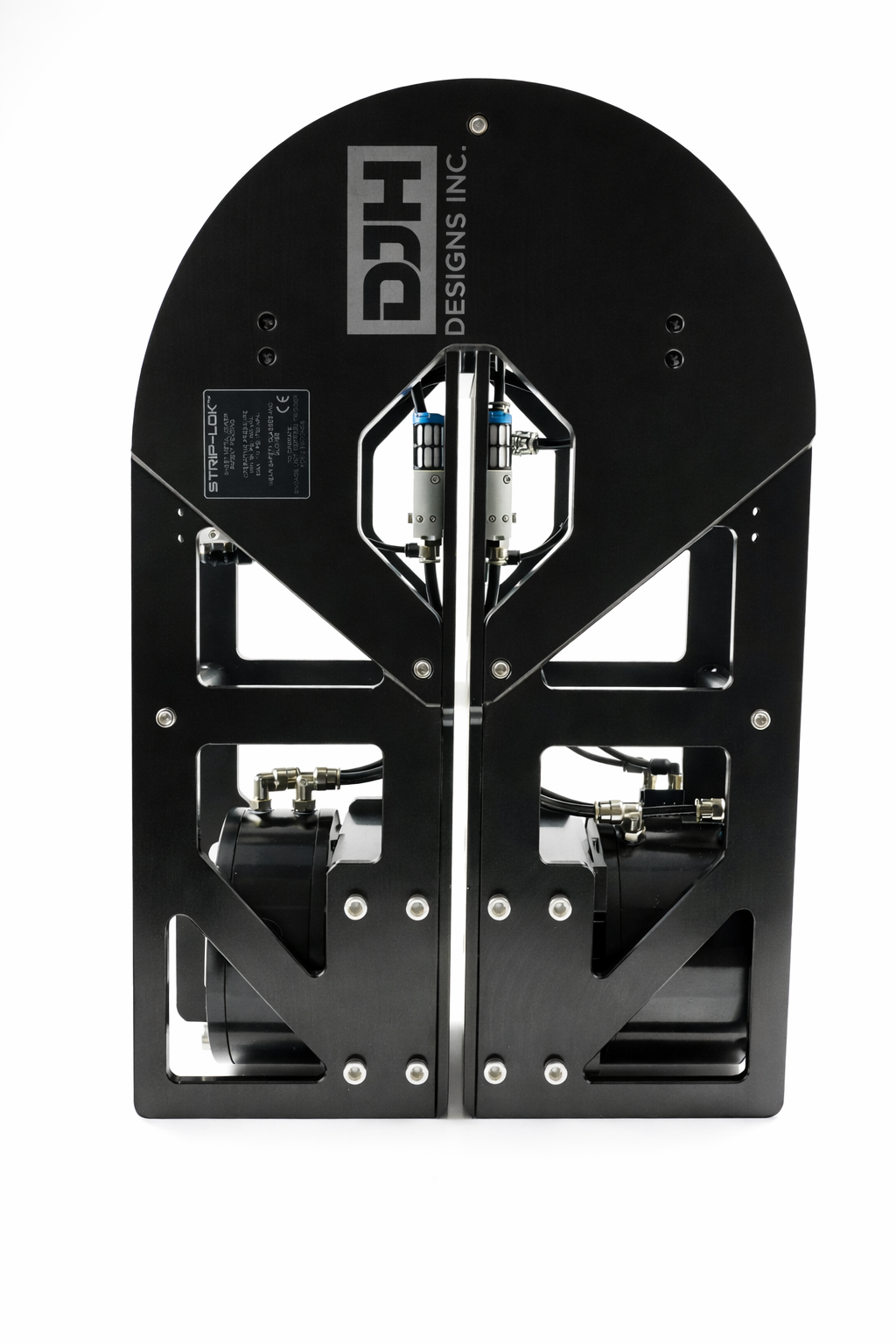 Strip-Lok Joiner — side view of the compressed air-driven joining unit
