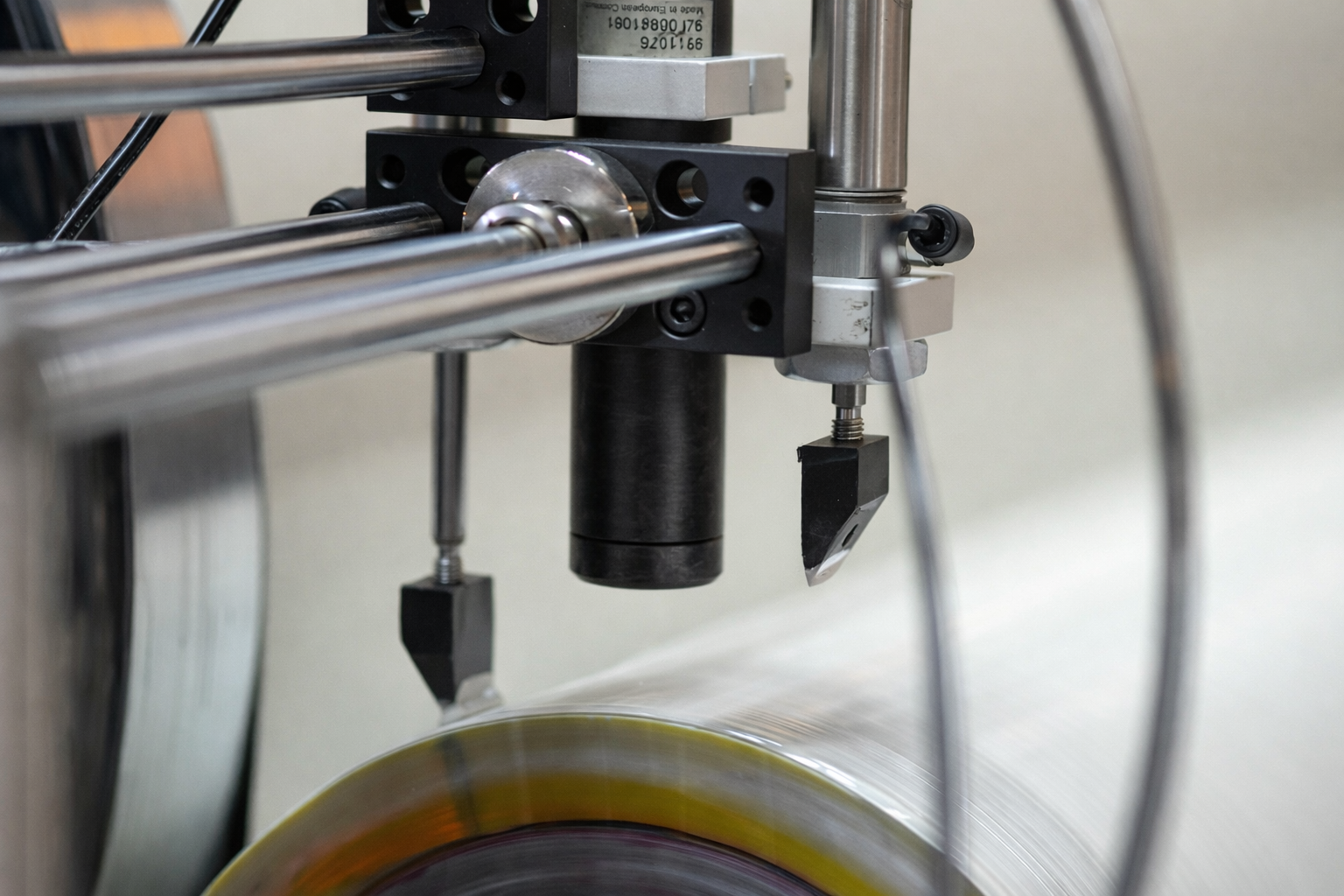 Online Wet Film Thickness Measurement (WFM) — unit installed on a coil coating production line